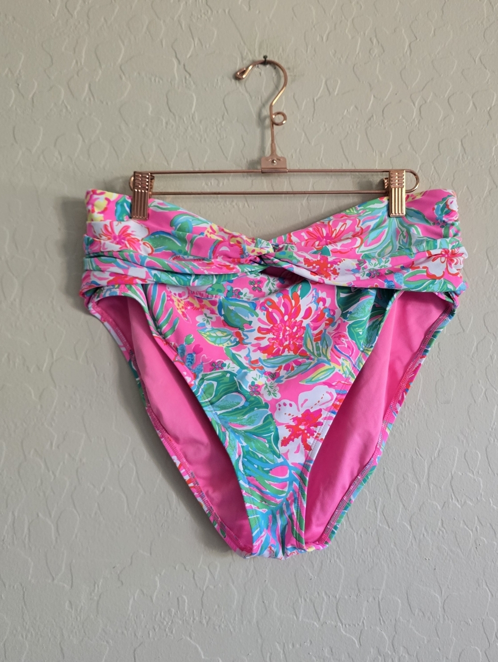 Lilly Pulitzer Bergen High-Waisted Swim Bottom Size 16 Journey To The Jungle
